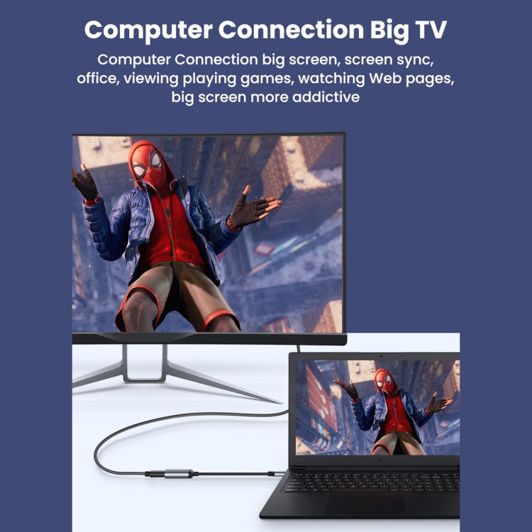 UltraHD 8K HDMI zu USB-C Adapterkabel für brillante Bildqualität