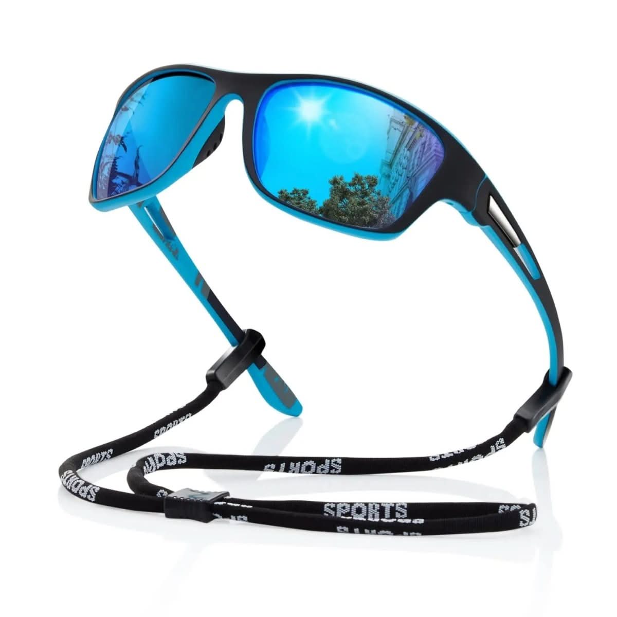 Sonnenschutz Brille | Polarisierte Sportsonnenbrille mit UV400 Schutz