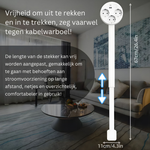Erweiterbarer Wandsteckerarm – Flexibel mit USB-Anschluss und Drehfunktion