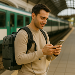 Wasserdichter Kompressionsrucksack mit USB-Anschluss für Handgepäck – Packlite Slim