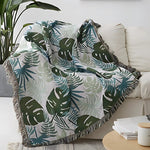Tropical Sofa Cover with Tassels – Elegance for Your Home