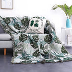 Tropical Sofa Cover with Tassels – Elegance for Your Home