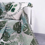 Tropical Sofa Cover with Tassels – Elegance for Your Home