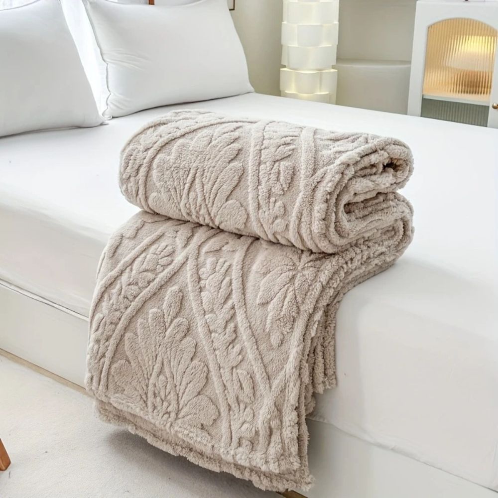 Elegante Mikrofaser-Decke im französischen Design