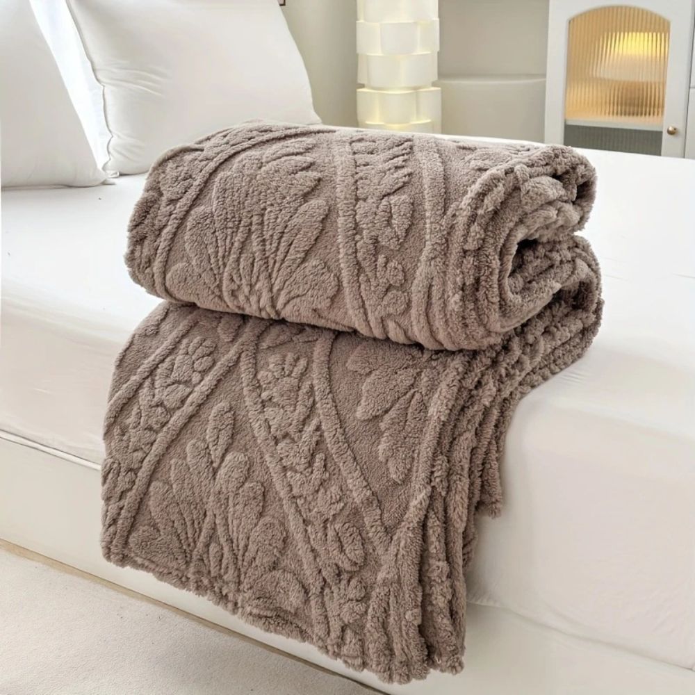 Elegante Mikrofaser-Decke im französischen Design