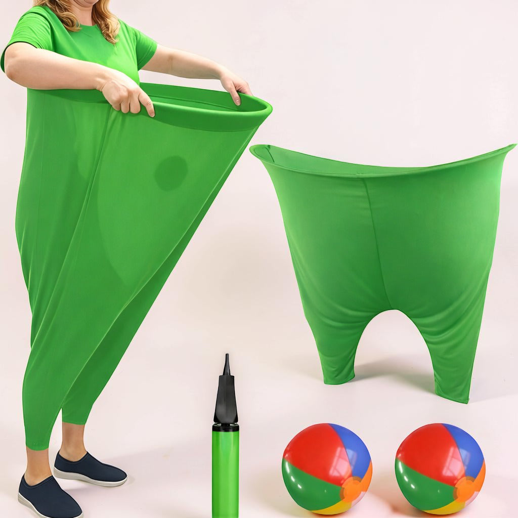 Aktives Wurfspiel mit Clown-Hose für die ganze Familie