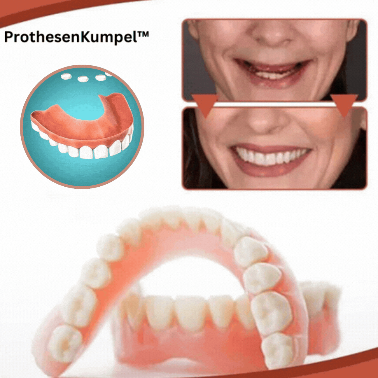 Flexible Denture Set for a worry-free smile