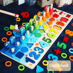Pastel XL - Wooden Toy Set for Creative Education with Letters and Numbers