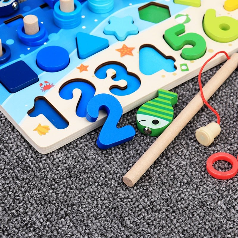 Pastel XL - Wooden Toy Set for Creative Education with Letters and Numbers