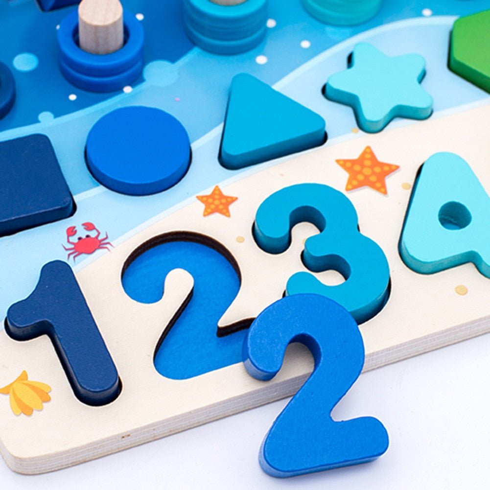 Pastel XL - Wooden Toy Set for Creative Education with Letters and Numbers