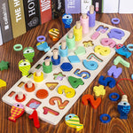 Pastel XL - Wooden Toy Set for Creative Education with Letters and Numbers