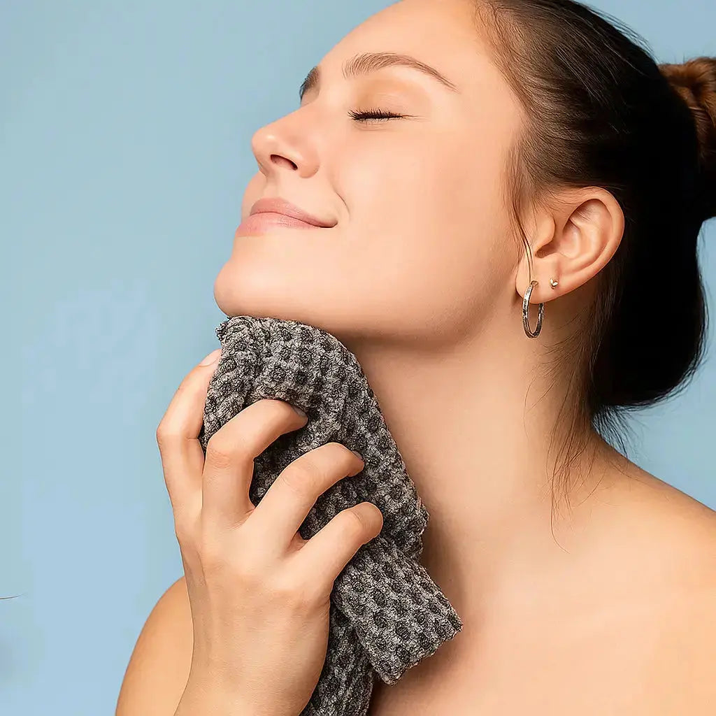 Sanftes Peeling-Handtuch mit Silberionen – Für strahlende Haut
