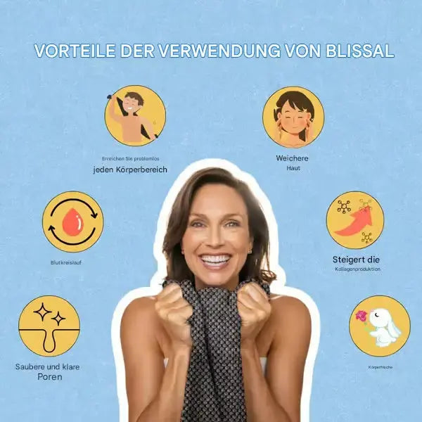 1+1 GRATIS | Sanftes Peeling-Duschhandtuch mit Silberionen