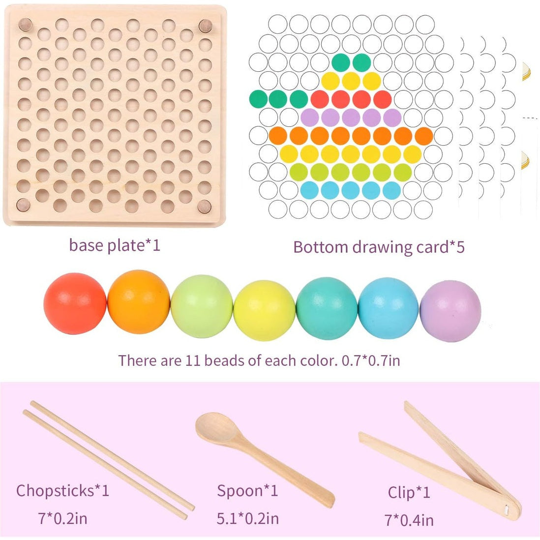 Colorful Plug-in Beads – Creative Color and Shape Play