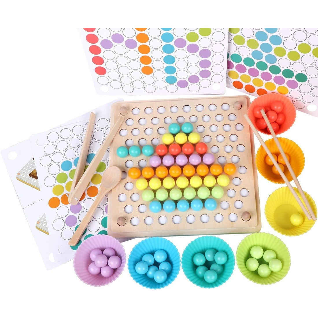 Colorful Plug-in Beads – Creative Color and Shape Play