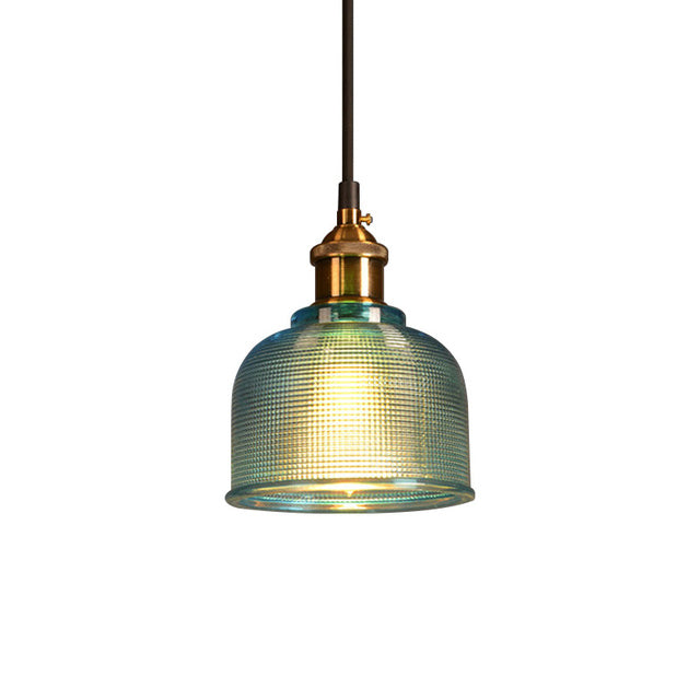 Elegante Pendelleuchte aus Glas im Retro-Stil