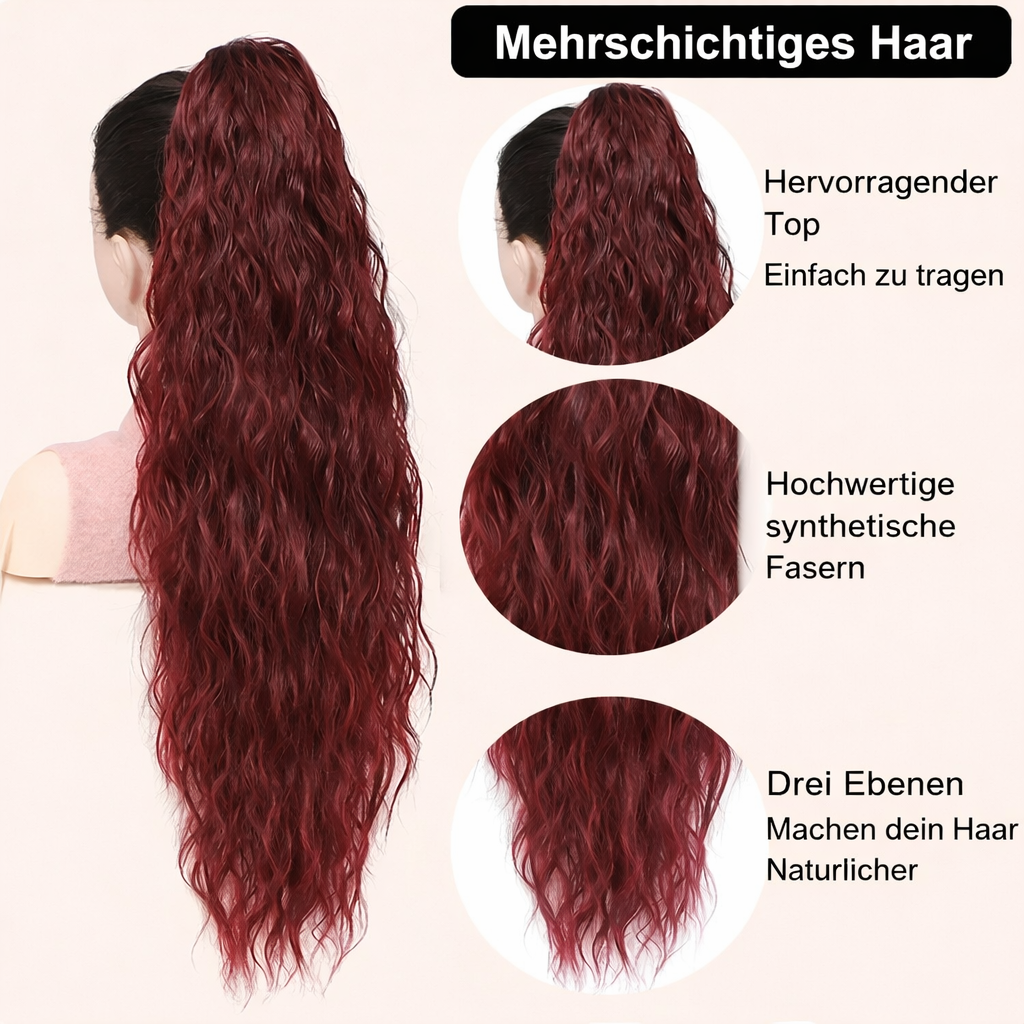 Luxuriöser Pferdeschwanz | Clip-in Haarverlängerung für Volumen