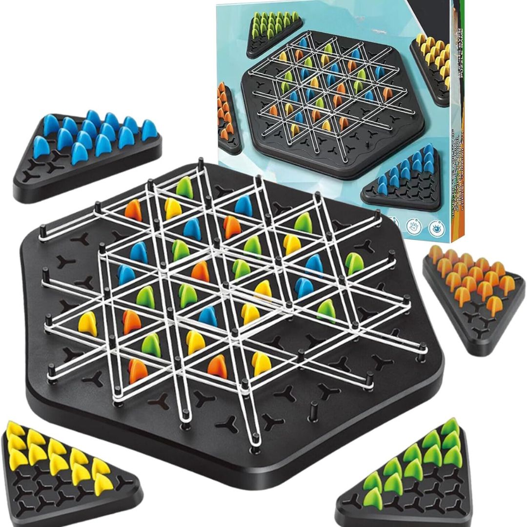 Denkspiel mit Gummibändern - Schach für strategisches Denken