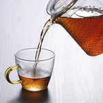 Elegante Glasteekanne mit integriertem Teefilter