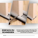 Thermal Protection – Double Draught Excluder for Doors | Keeps Out Cold, Dust & Insects | Slide-in Door Bottom Seal | Energy & Noise Insulation