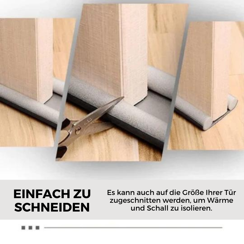 Thermal Protection – Double Draught Excluder for Doors | Keeps Out Cold, Dust & Insects | Slide-in Door Bottom Seal | Energy & Noise Insulation