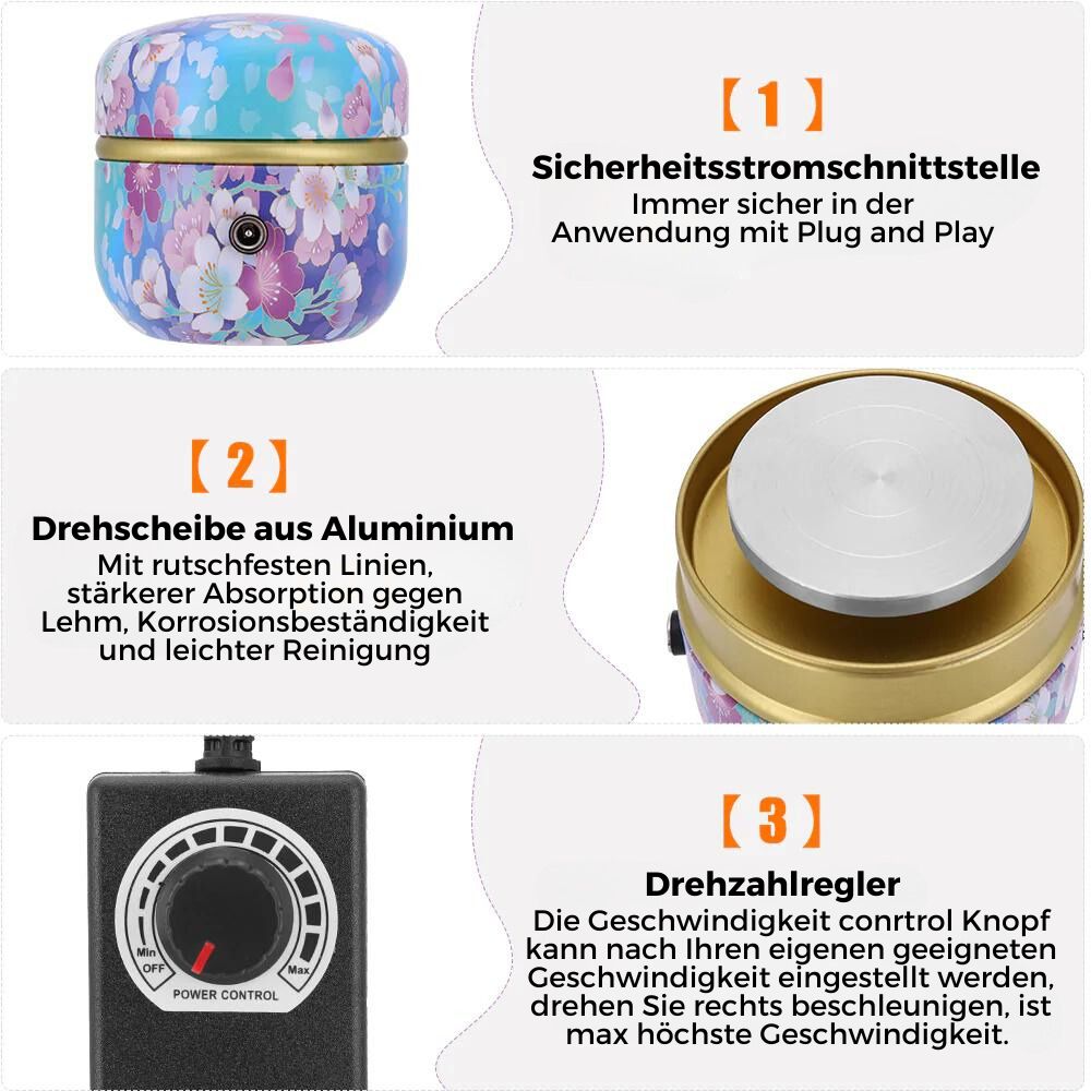 KreativKreis – Kompakte Töpferscheibe für Jung und Alt