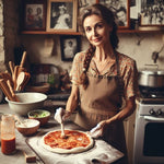 Pizzaheber mit gleitendem Mechanismus – sicher und sauber