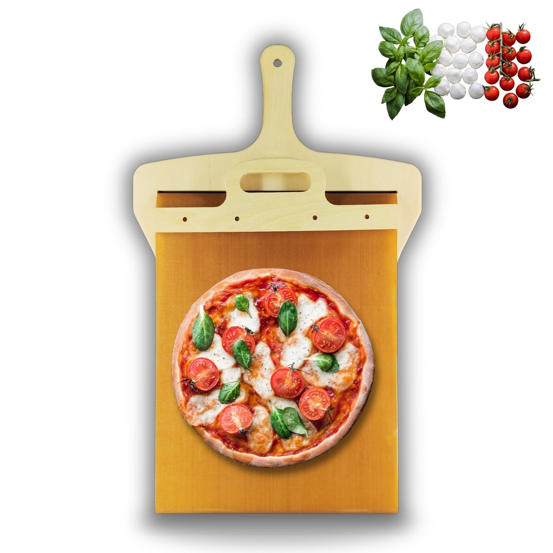 Pizzaheber mit gleitendem Mechanismus – sicher und sauber