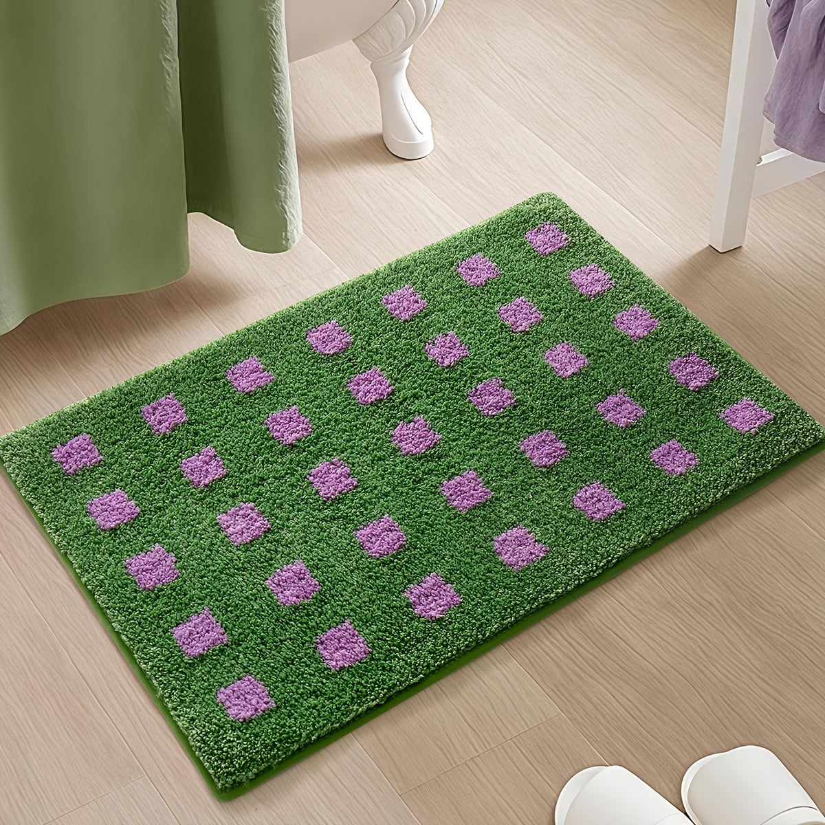 Elegant bathroom mat - non-slip and easy-care for maximum comfort