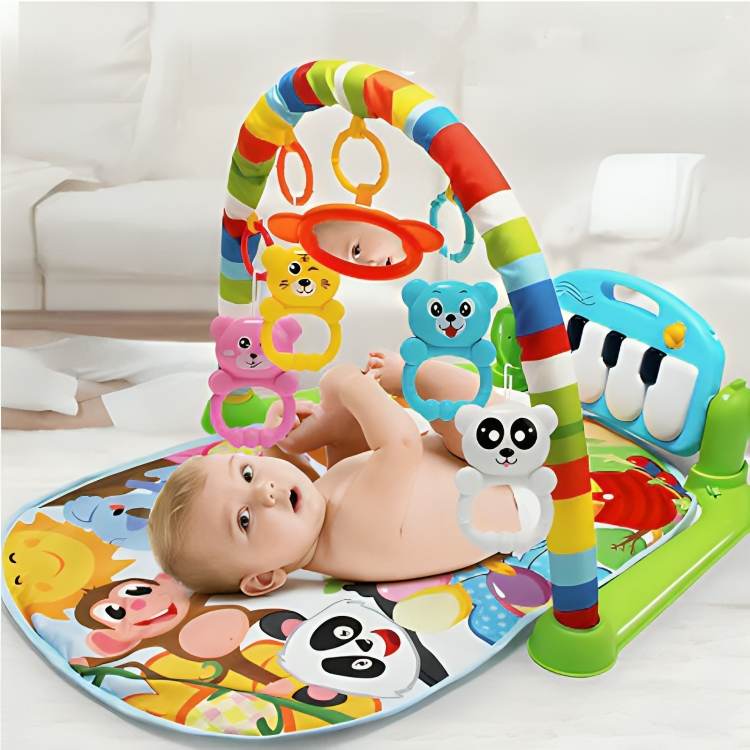 Sinnesfreude für Ihr Baby – Farbige Spielmatte mit Musik