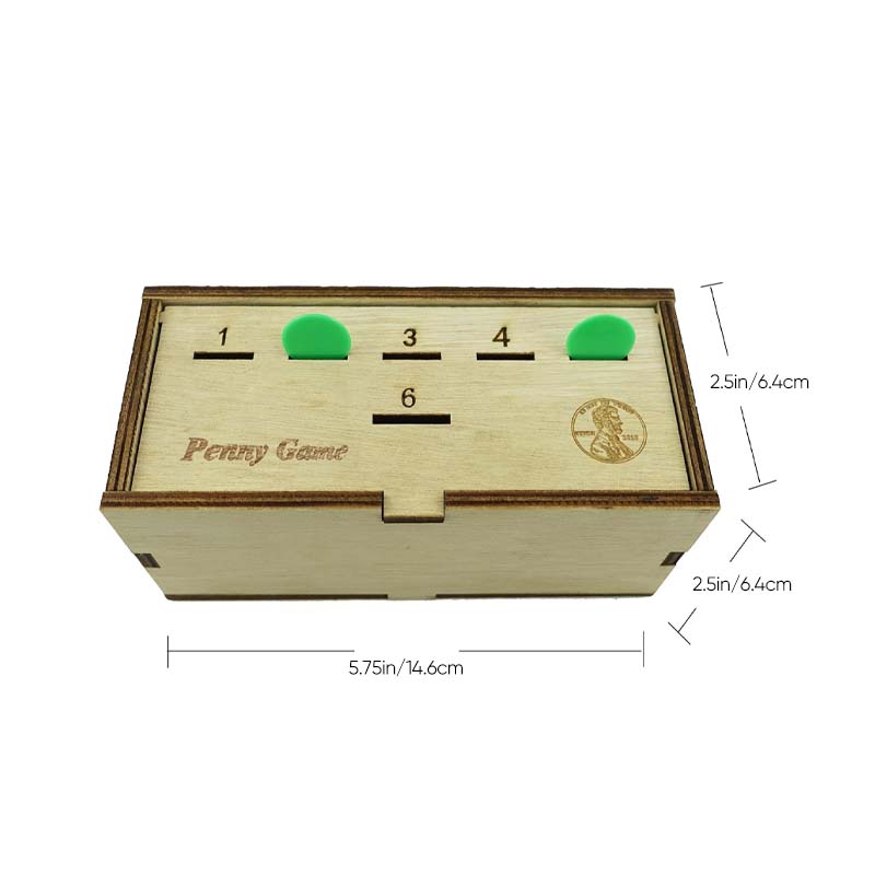 Playful Fun Box - Wooden Penny Game for Social Evenings