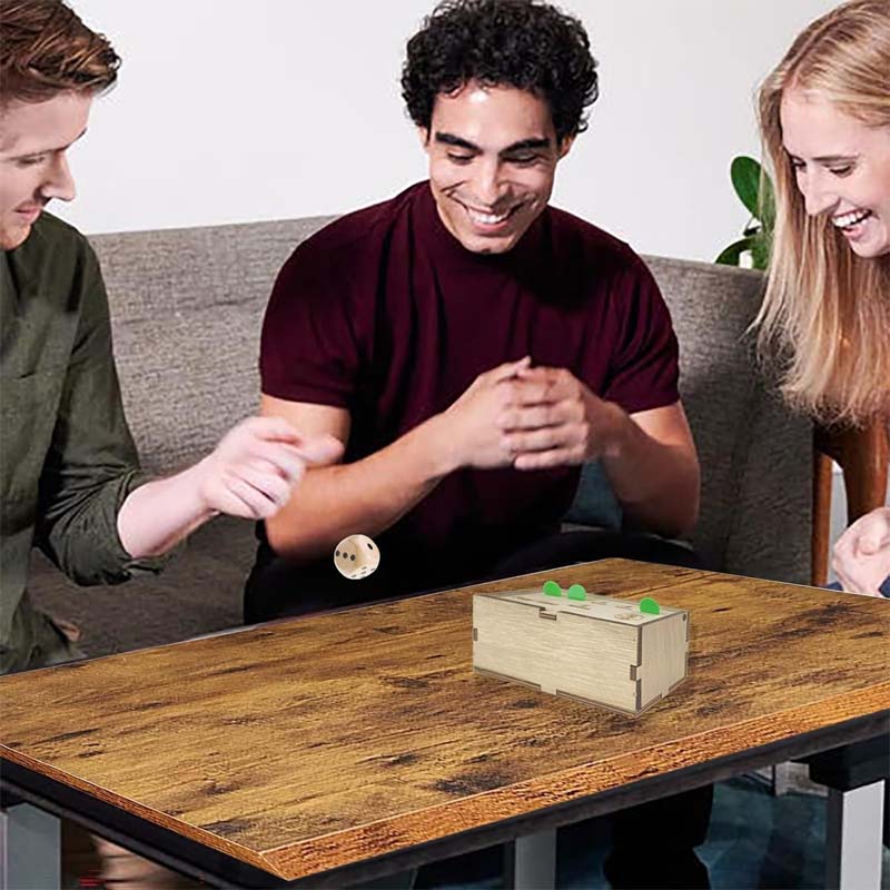 Playful Fun Box - Wooden Penny Game for Social Evenings