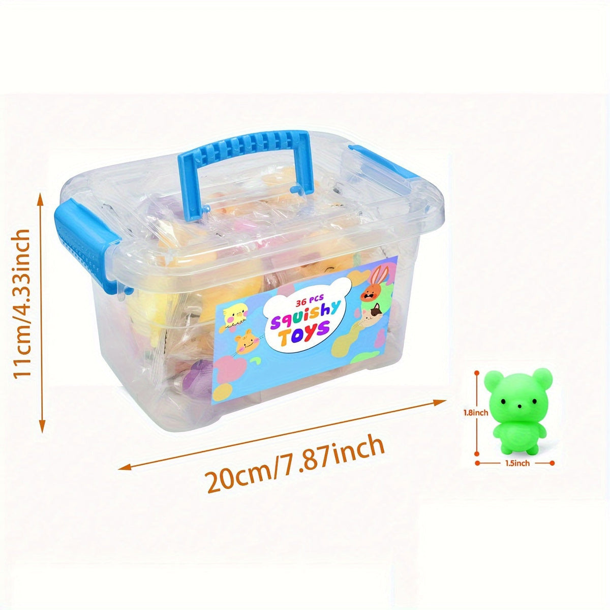 Playful Joy - 36 Pcs Kawaii Squeeze Toys