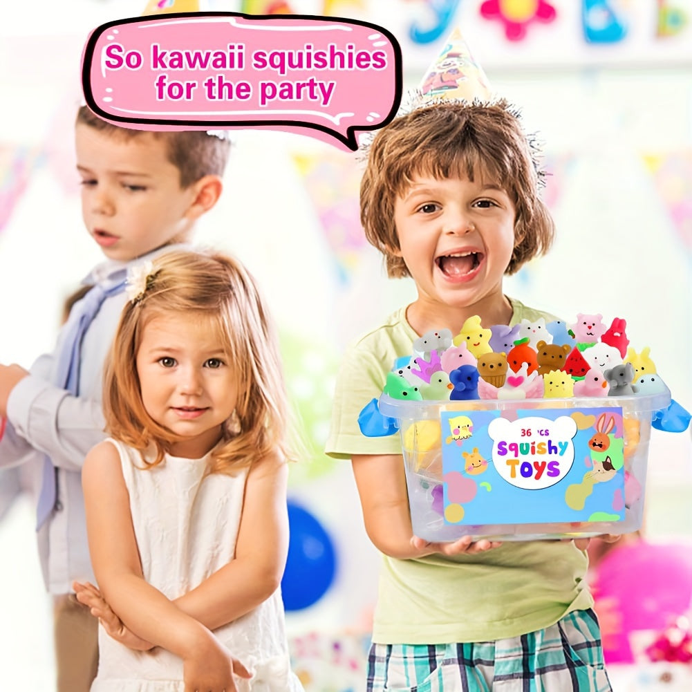Playful Joy - 36 Pcs Kawaii Squeeze Toys