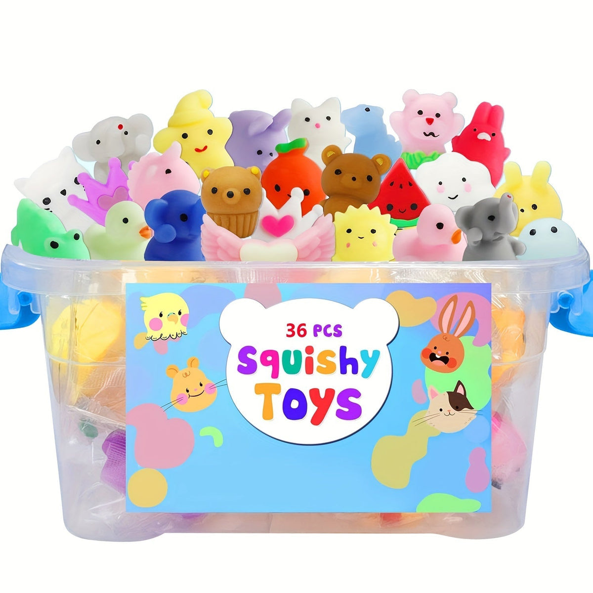 Playful Joy - 36 Pcs Kawaii Squeeze Toys