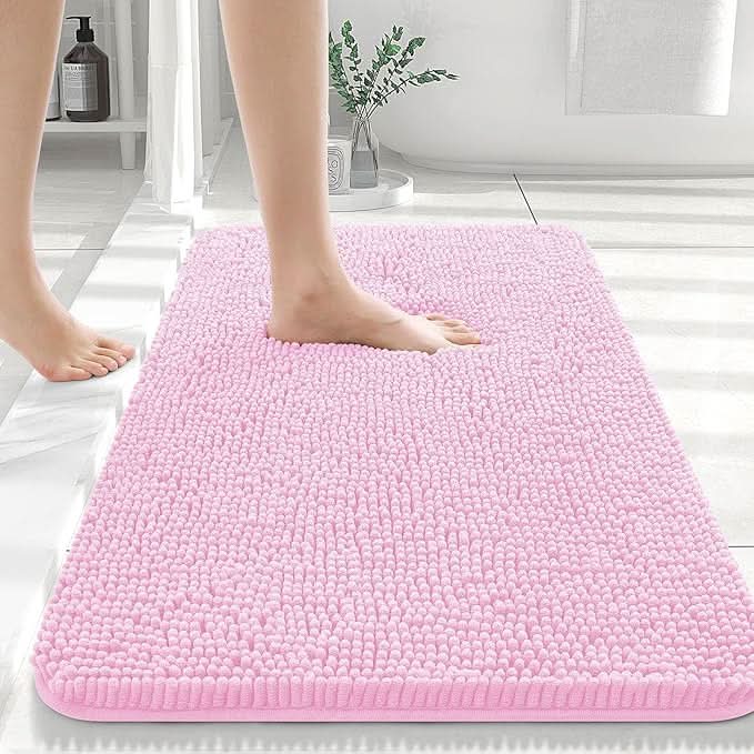 Plush Bath Mat with Non-Slip Backing – Extra Thick for Comfort