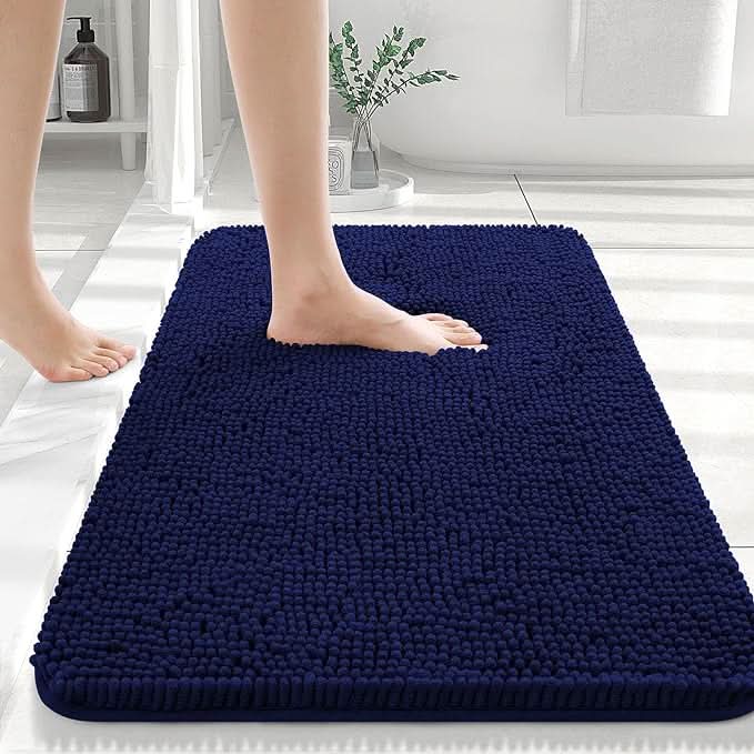 Plush Bath Mat with Non-Slip Backing – Extra Thick for Comfort