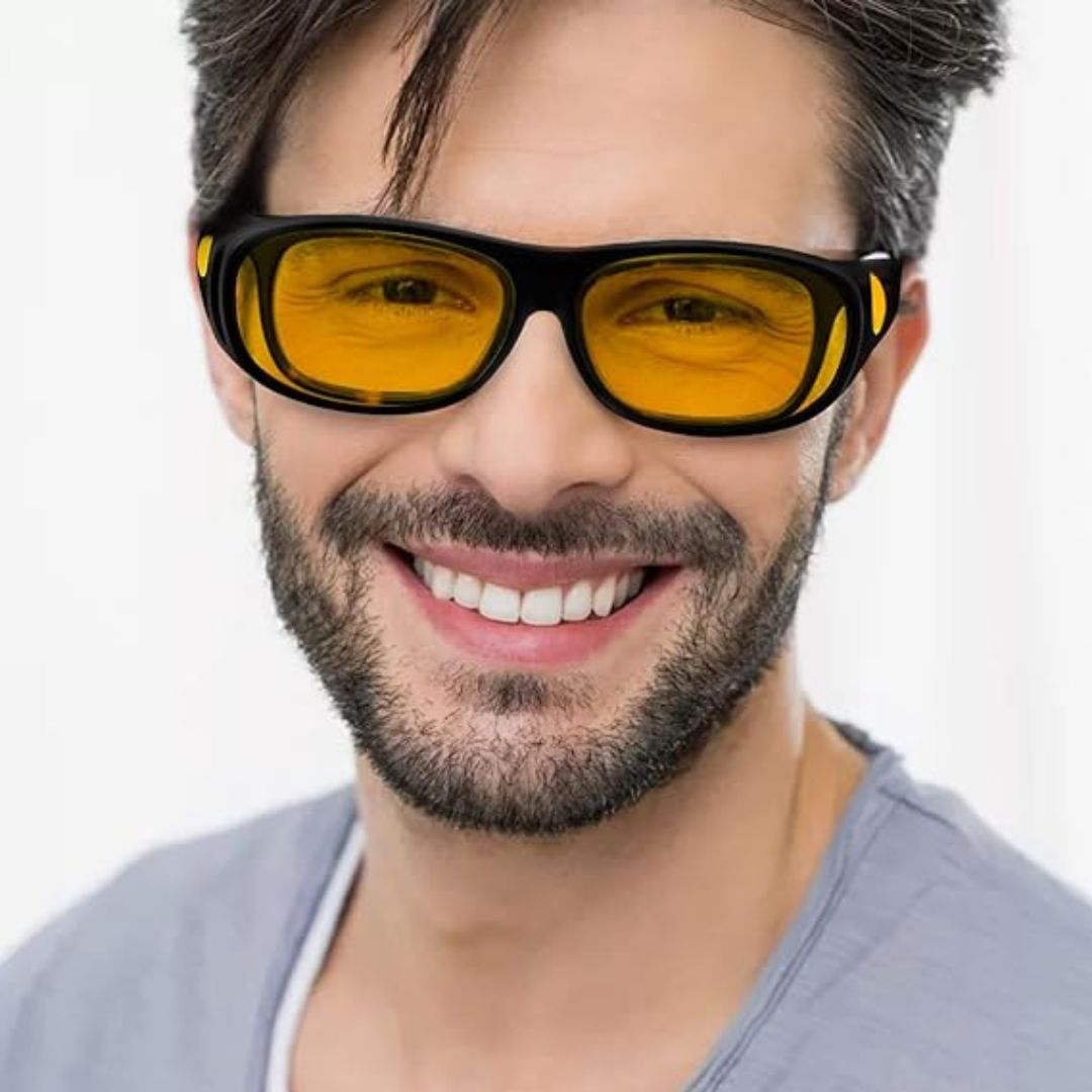 Nachtbrille für sicheres Fahren | Blendfreies Sehen bei Nacht | Klarer Blick