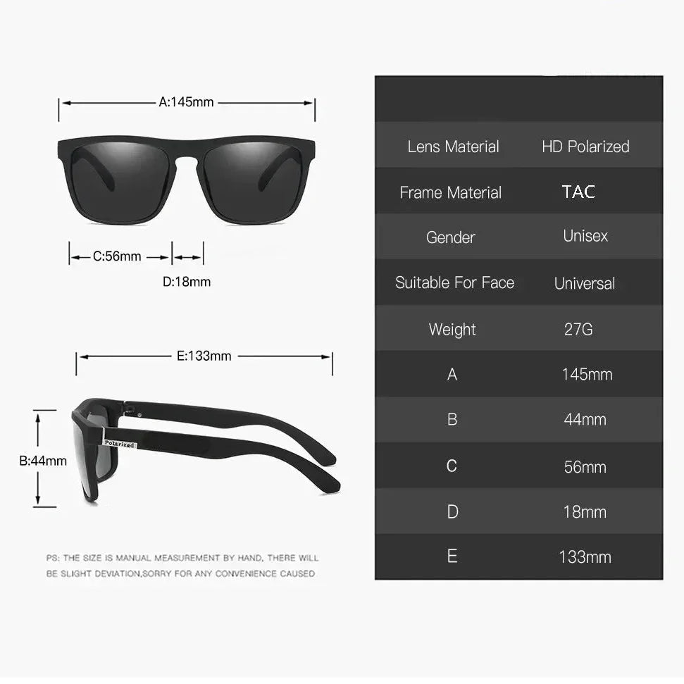 Sportliche Sonnenbrille mit UV400 Schutz und Polarisierung