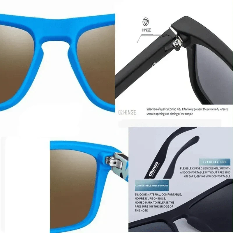 Sportliche Sonnenbrille mit UV400 Schutz und Polarisierung