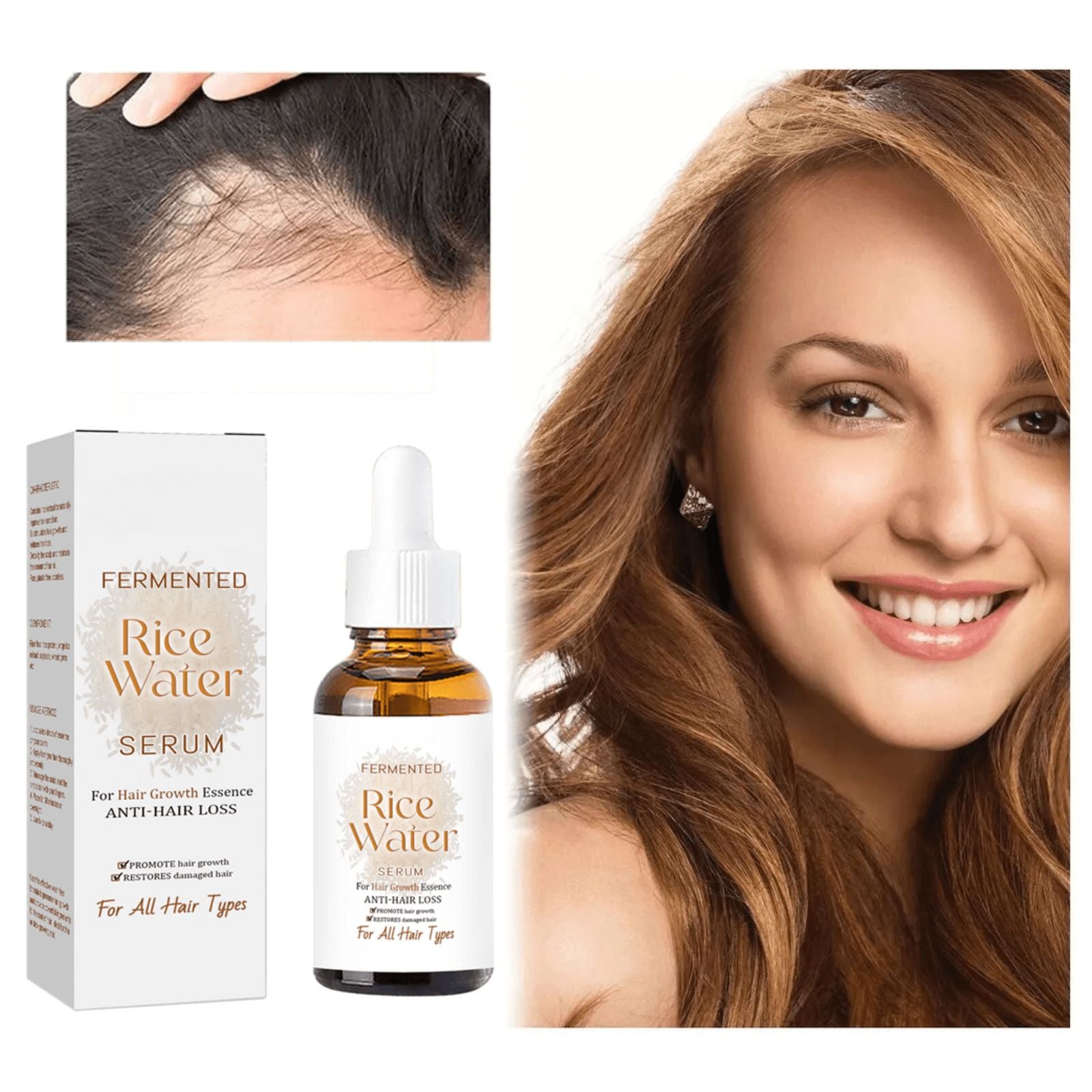 Naturserum für Haarwachstum | Fermentiertes Reiswasser