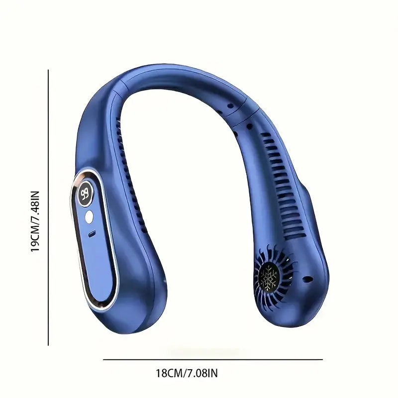 Portable USB Neck Fan with 360° Cooling