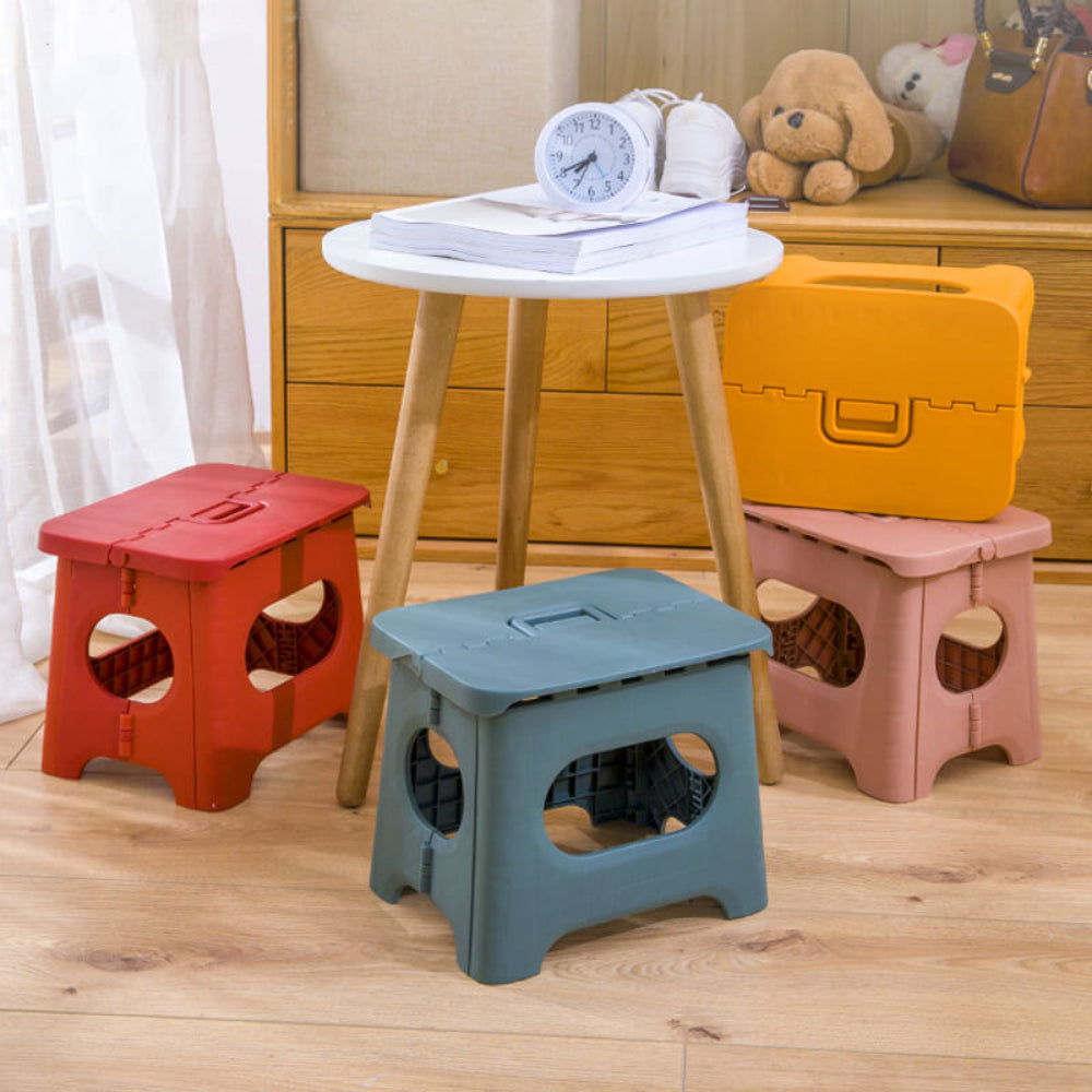 Compact Folding Stool with Handle – Ideal for Home and Travel