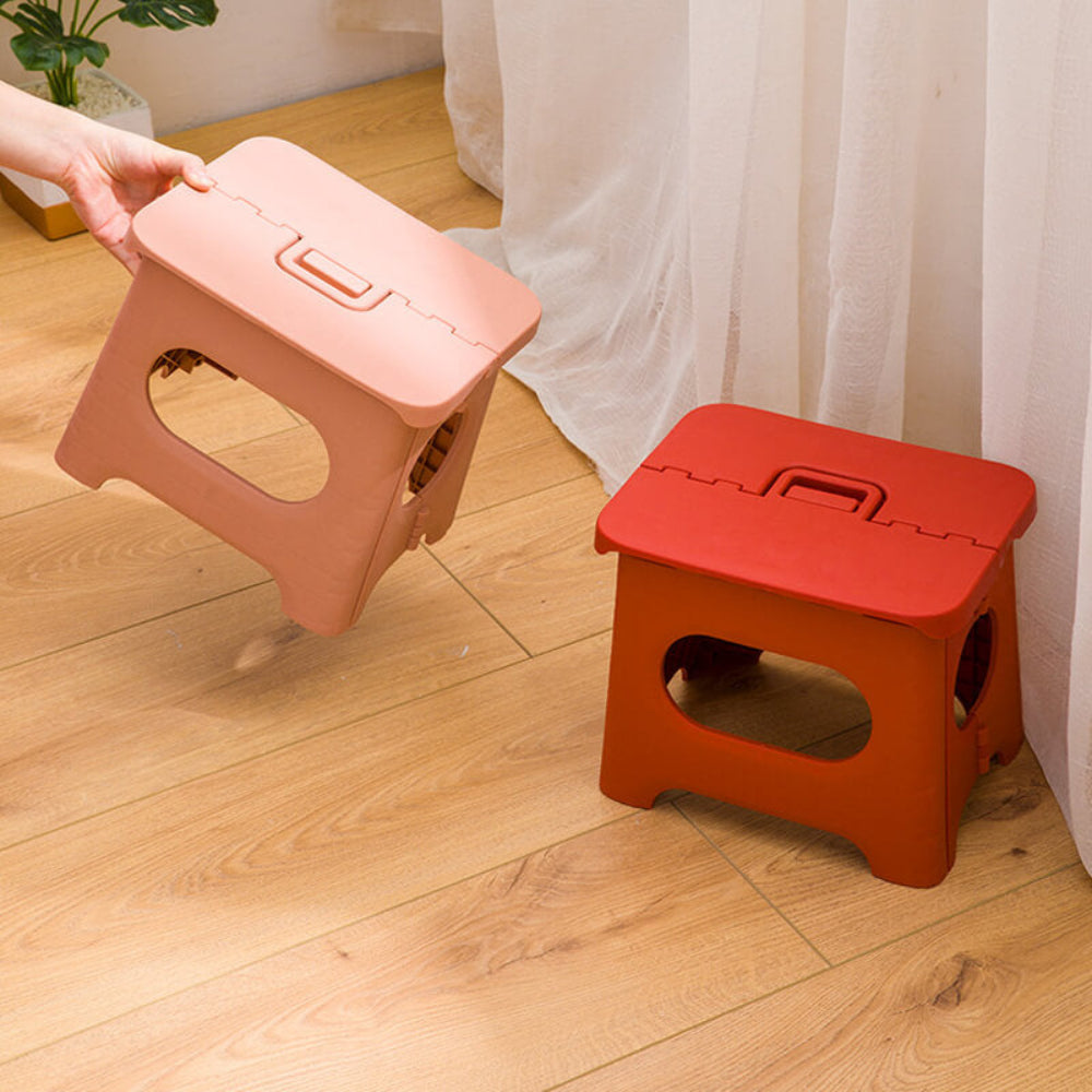 Compact Folding Stool with Handle – Ideal for Home and Travel