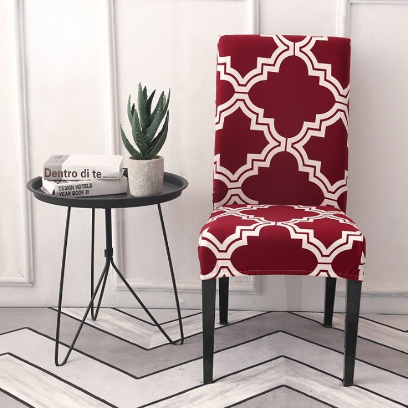 Elegant chair covers made of high-quality stretch material for dining rooms