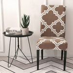Elegant chair covers made of high-quality stretch material for dining rooms