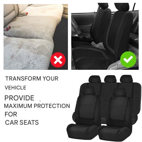 Komfort Sitzbezüge Set für Autos – 9-teilig, Universell, Atmungsaktiv & Waschbar