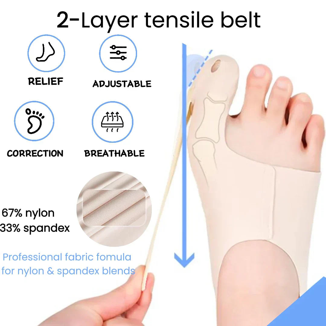 Sanfte Zehenkorrektur-Bandage für schmerzfreie Füße