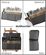 24-Piece Artist Paint Brush Set with Natural Wood Handles