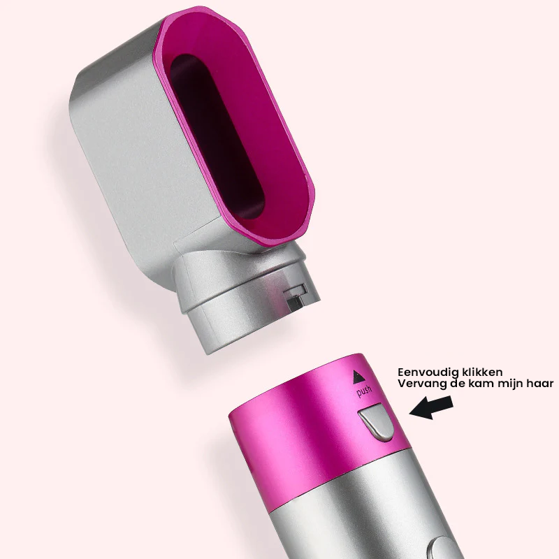 Professional curling iron with versatile attachments